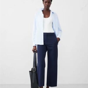 Banana Republic Navy Wide Leg Sloan ankle Pants